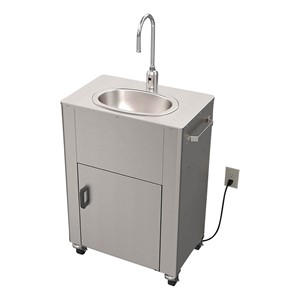 Portable Wash-Ware Stainless Steel Sink w/ Electric Pump